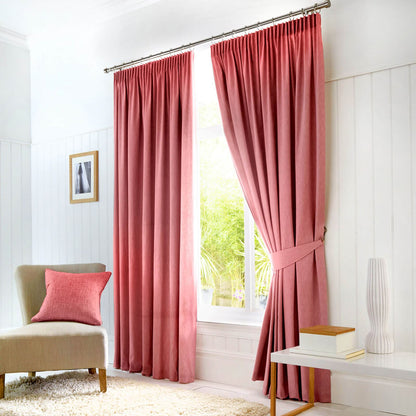 Dijon Blush Pencil Pleat Curtains