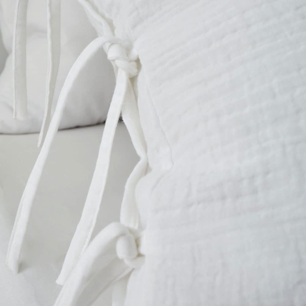 Afra Muslin White Duvet Set