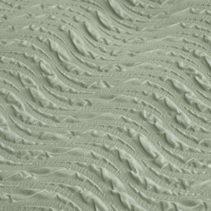 Heatset Wave Mint Green Duvet Cover Set