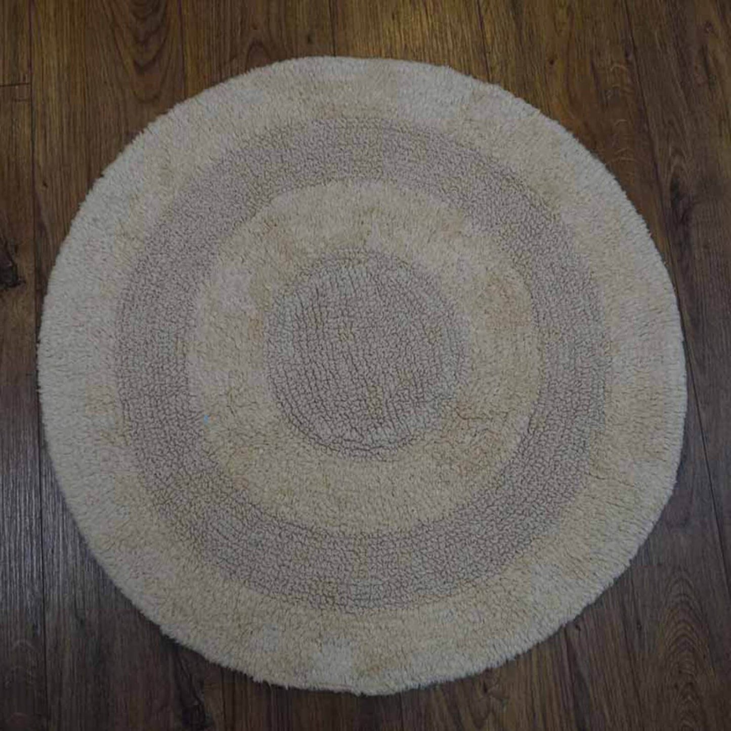 Plain Round Natural Bath Mat