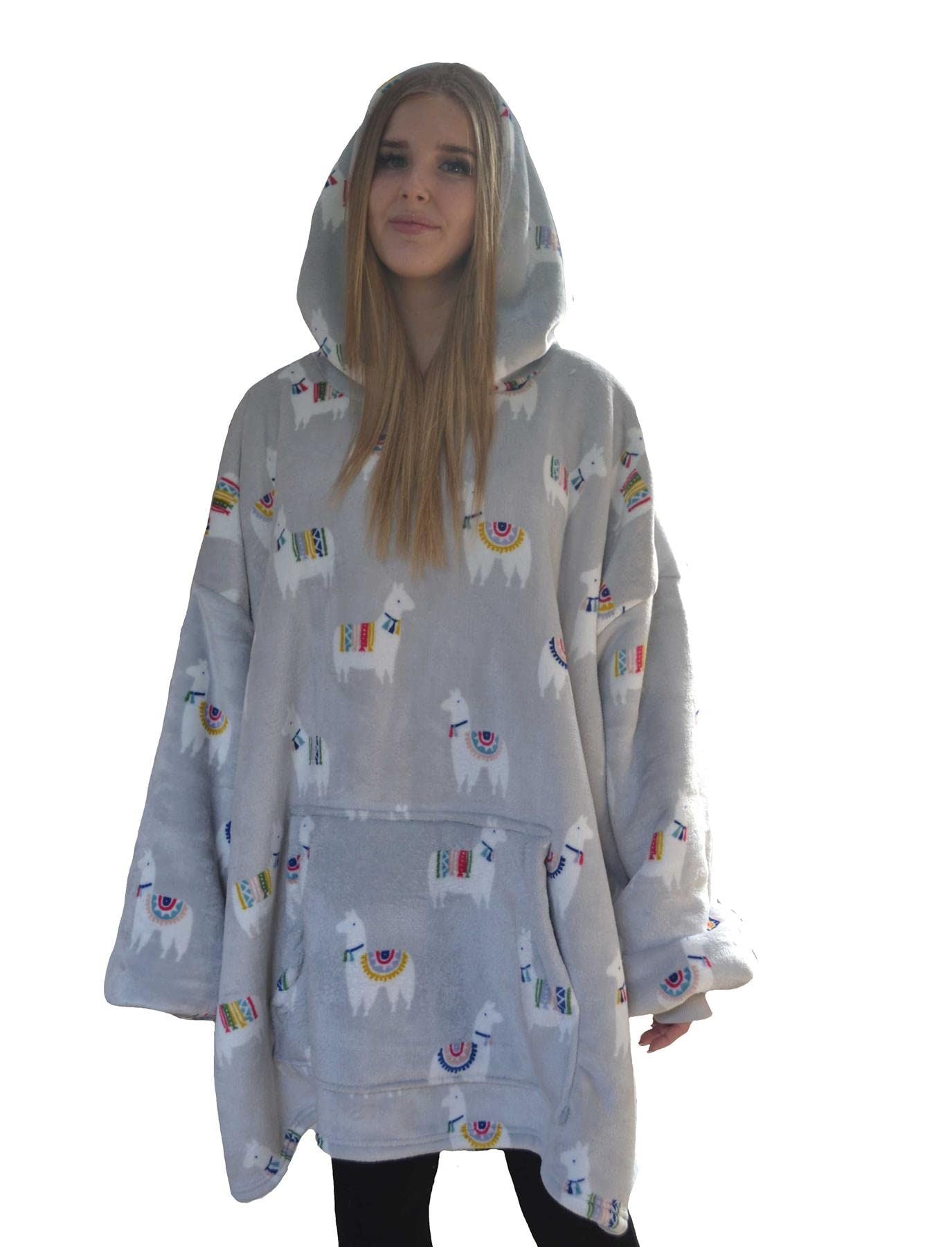 Llamas Multi Oversized Blanket Hoodie