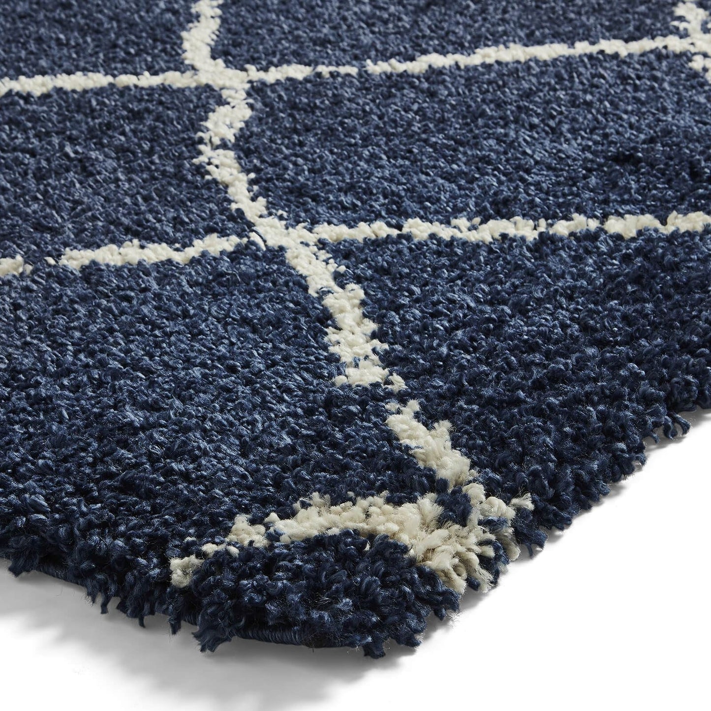 Scandi Berber G257 Navy/Cream Modern Rug