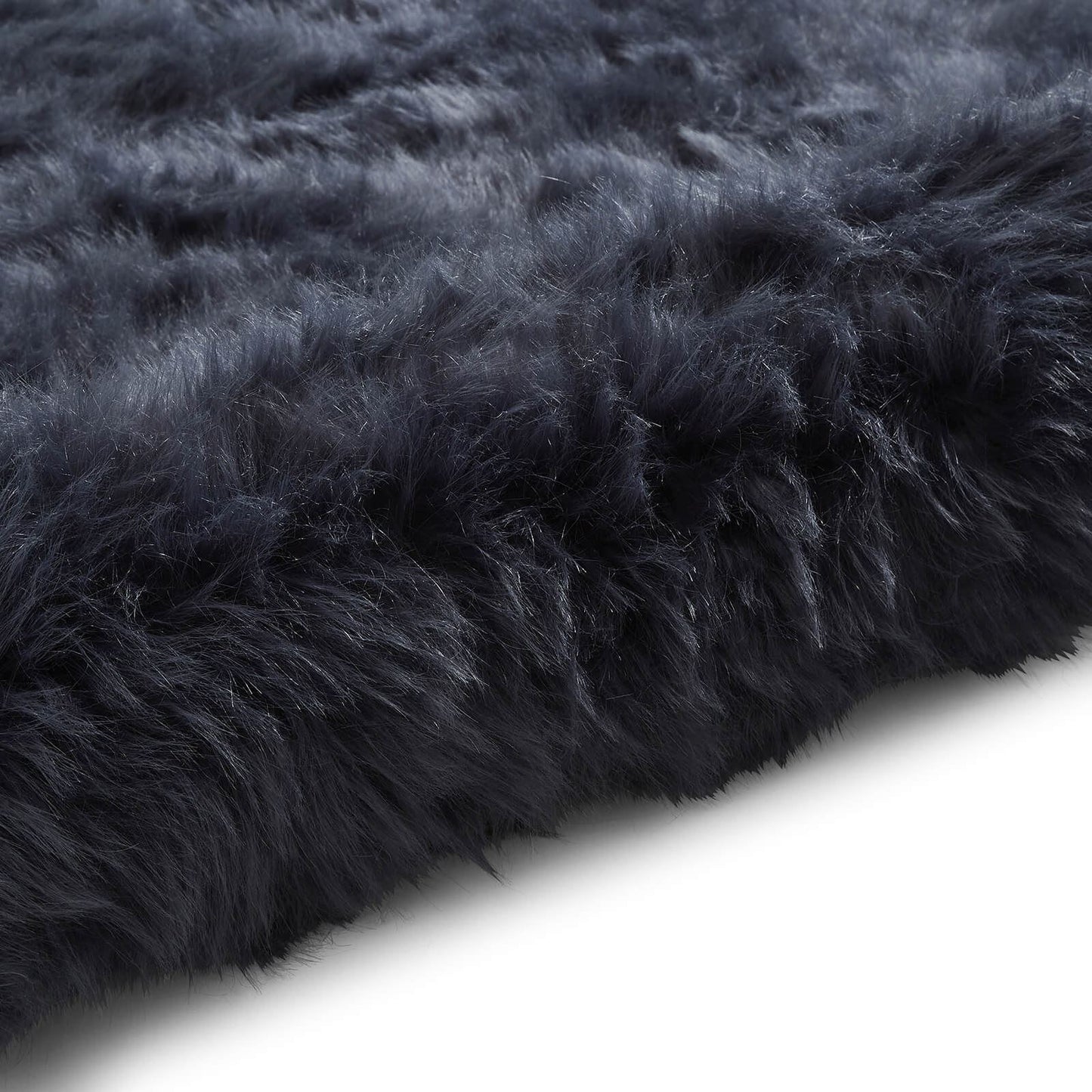 Polar Plush Navy Soft Shaggy Rug