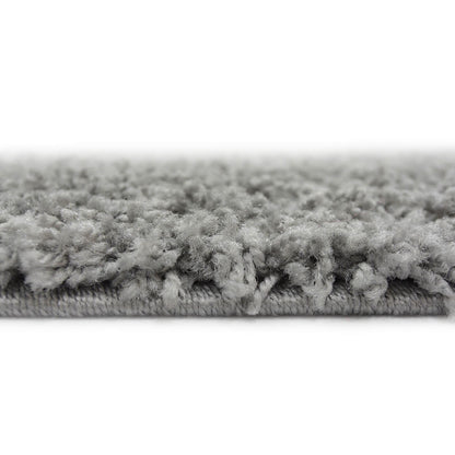 Jazz Shaggy Silver Plain Rug