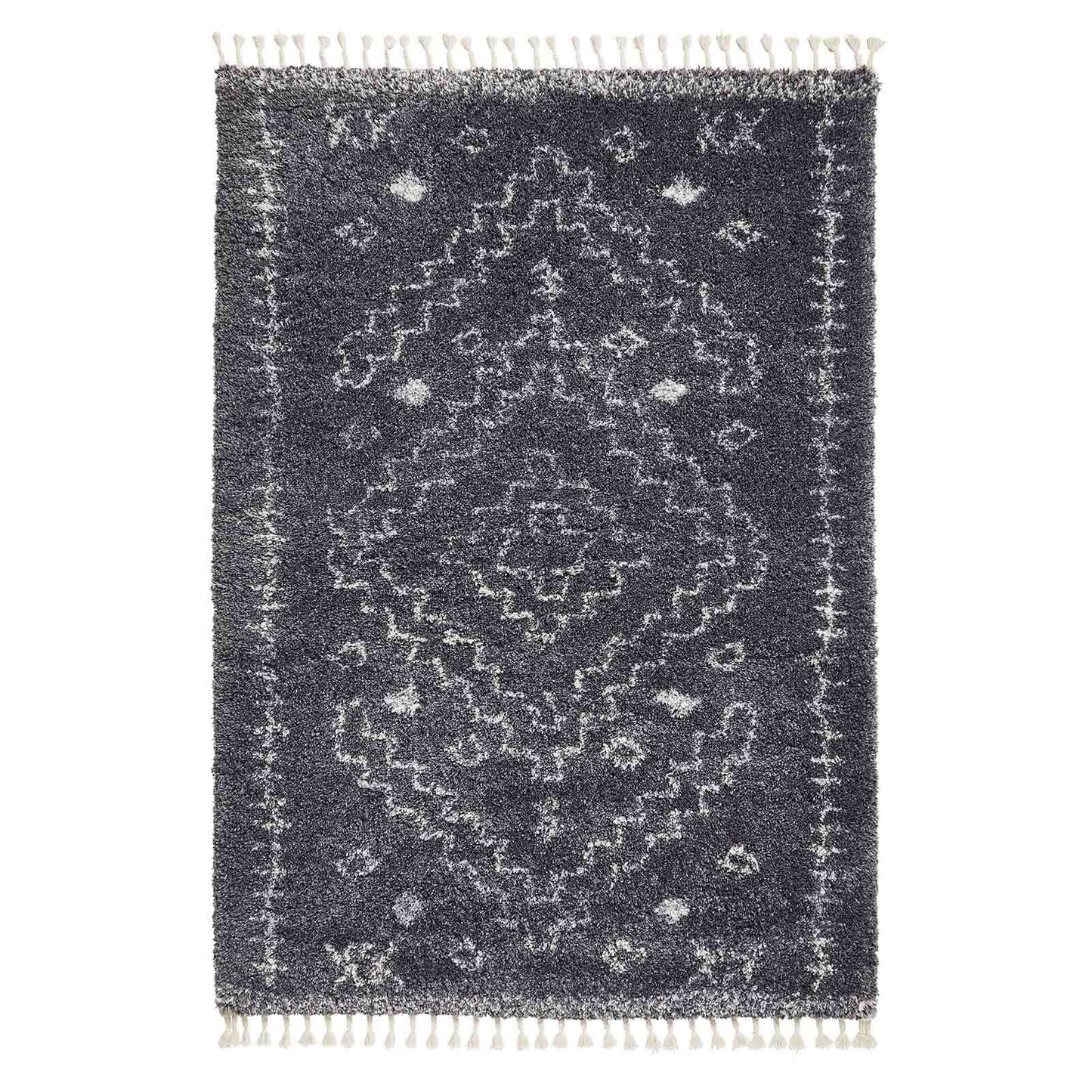 Aspen 1537 Grey/Ivory Shaggy Rug