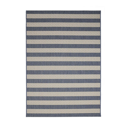 County Stripe Navy Rug