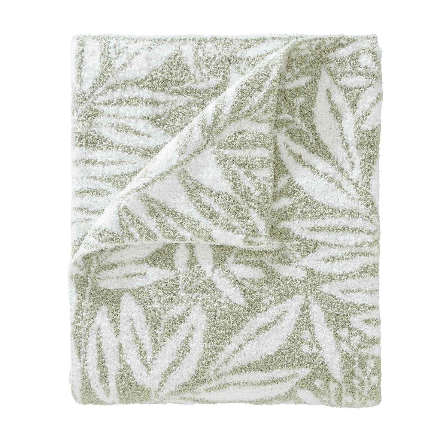 So Soft Sorrel Leaves Green Blanket Throw