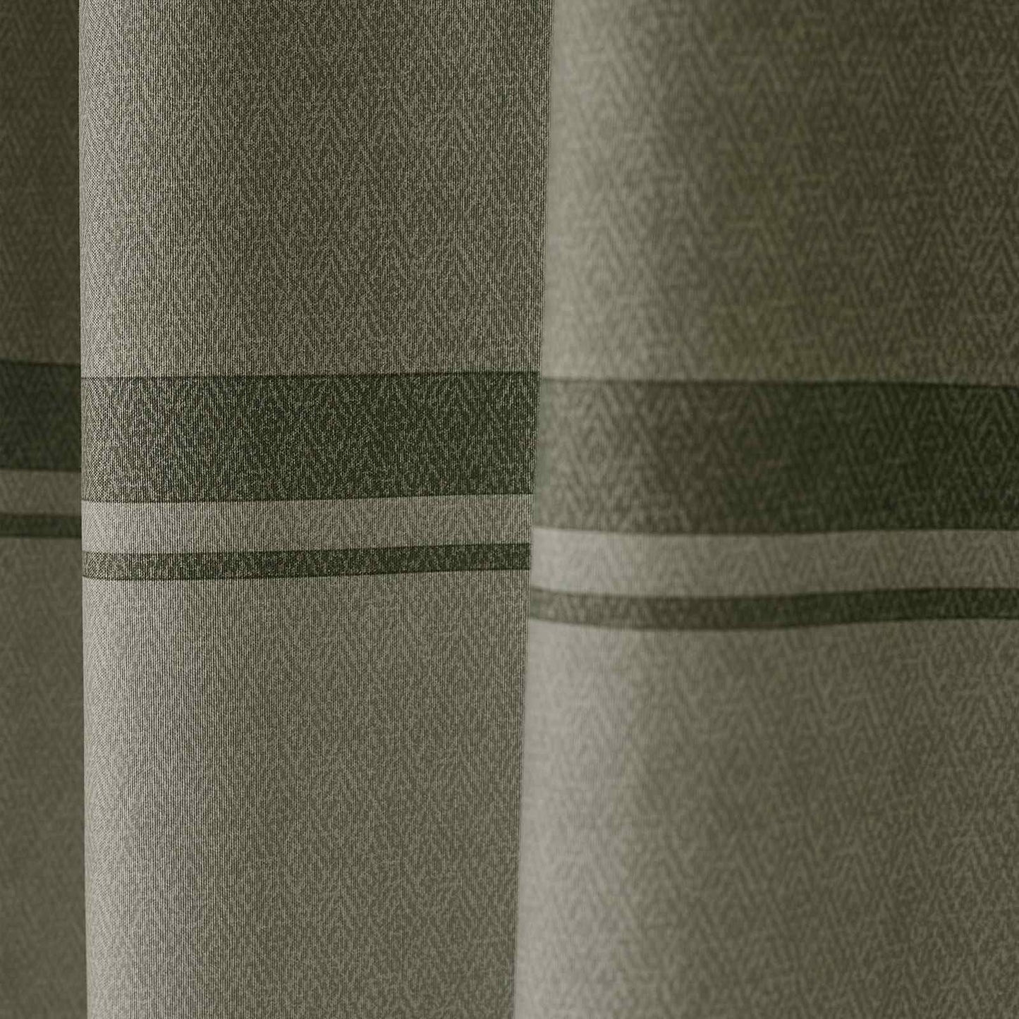 Melville Lined Green Curtains Two Panels