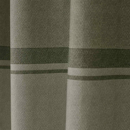 Melville Lined Green Curtains Two Panels