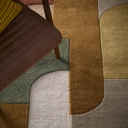 Origins Retro Deco Tan Rug