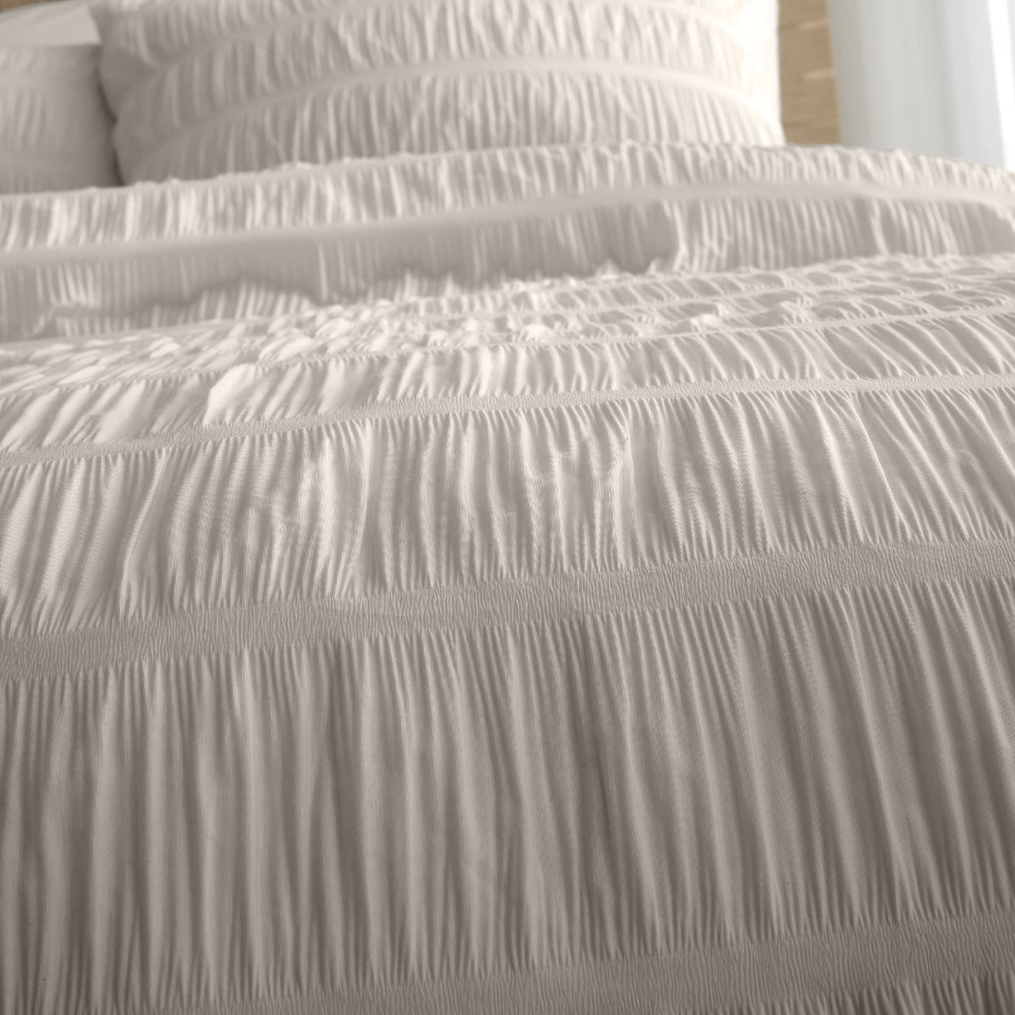 Seersucker Natural Duvet Set