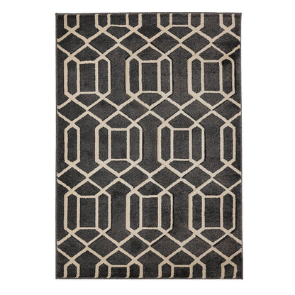 Newport Grey Lattice Rug