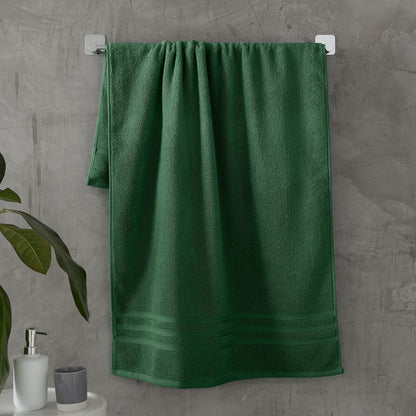 Zero Twist Dark Green Bath Towel