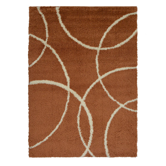 Snug Terracotta Bubbles Rug