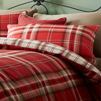 Kelso Tartan Red Duvet Set