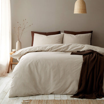 Pineapple Elephant Rich Narrow Woven Striped Cotton Bedding Duvet Cover Set Mole