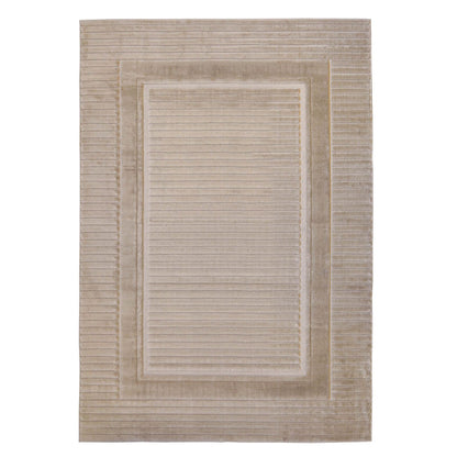 Malmo Border Natural Contemporary Rug