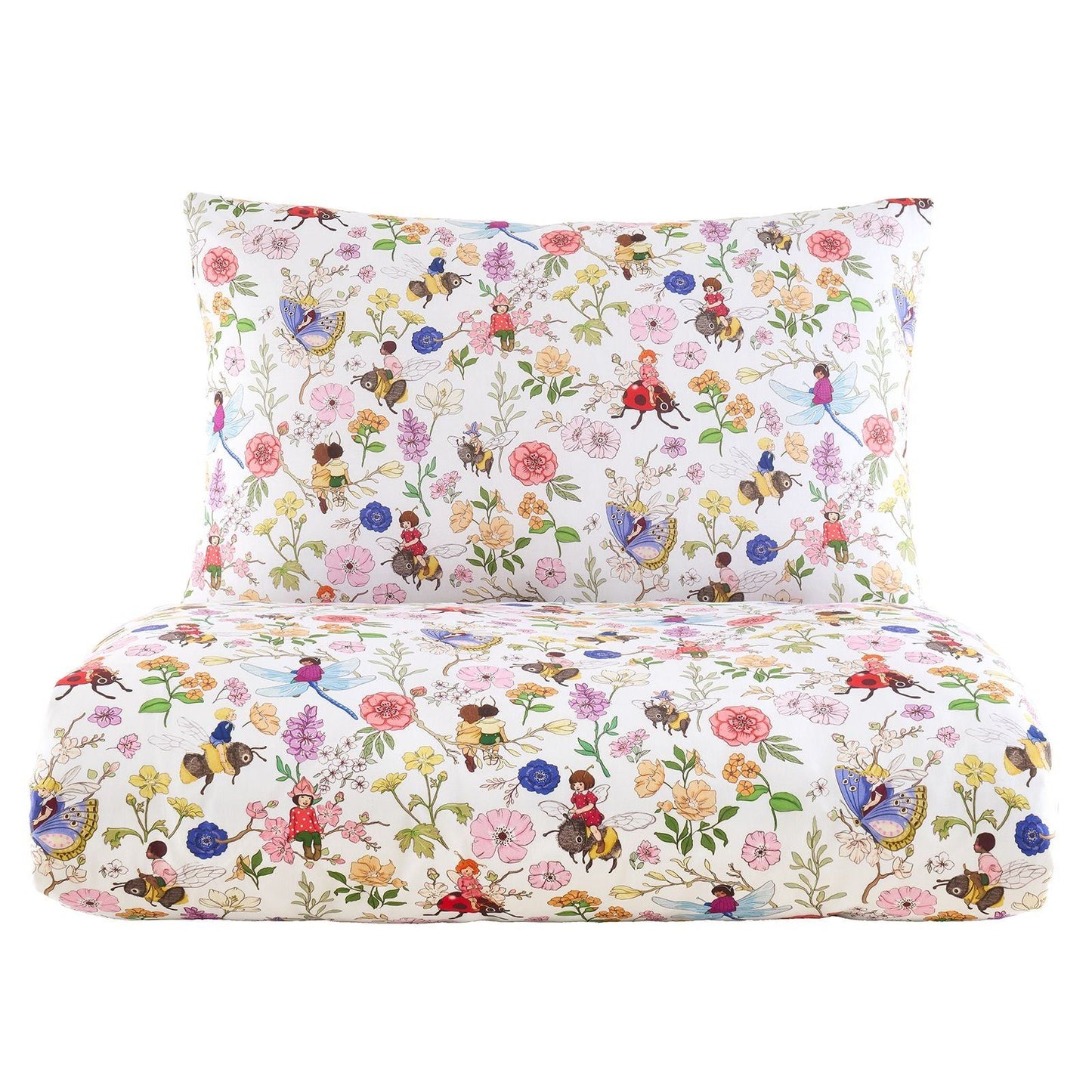 Belle & Boo Garden Friends White Duvet Cover Set