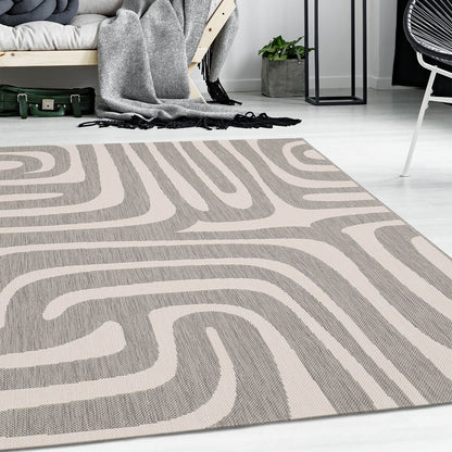 County Zebra Grey Animal Rug