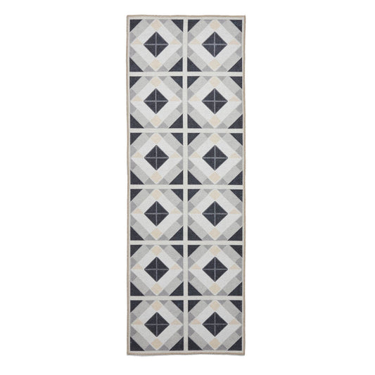 Victoria H1190 Grey/Beige Washable Rug