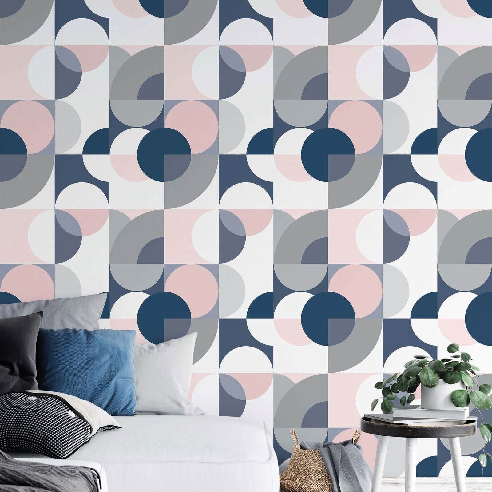 Sirkel Geo Blush Wallpaper