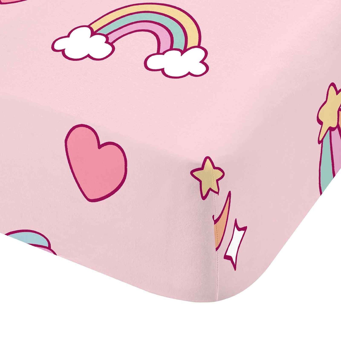 Forever Together Pastel Fitted Sheet
