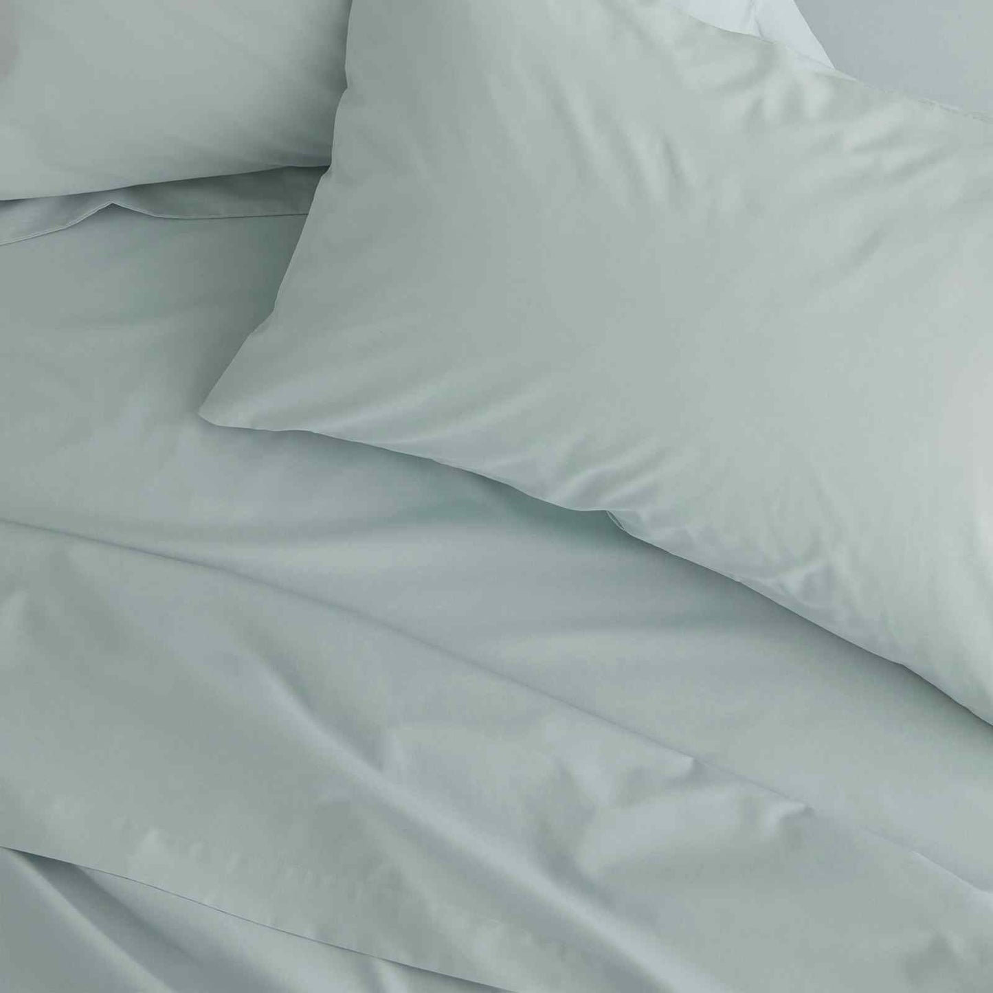 Easy Iron Percale Duck Egg Blue Fitted Sheet
