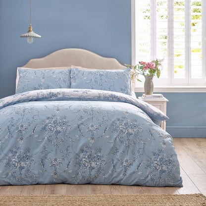 Catherine Lansfield Antoinette Blue Duvet Cover Set