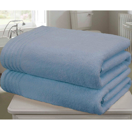 So Soft Blue Bath Sheet Pair