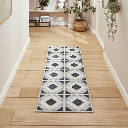 Victoria H1190 Grey/Beige Washable Rug