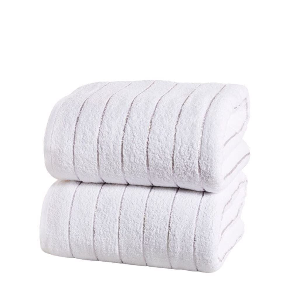 Sandringham White/Silver Bath Sheet Pair