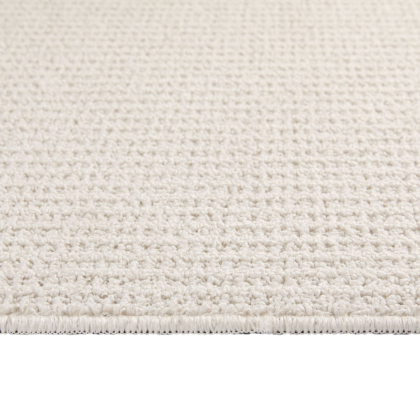 My Mat Sculptured Washable Waffle Texture Ivory Rug