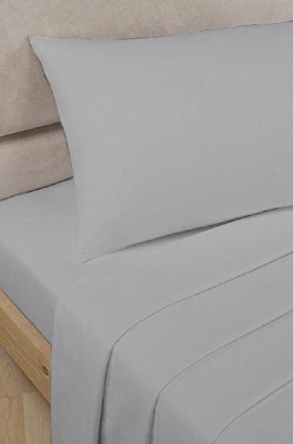 SleepND Percale Grey Flat Sheet