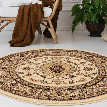 Victoria Traditional Cream Classical Rug