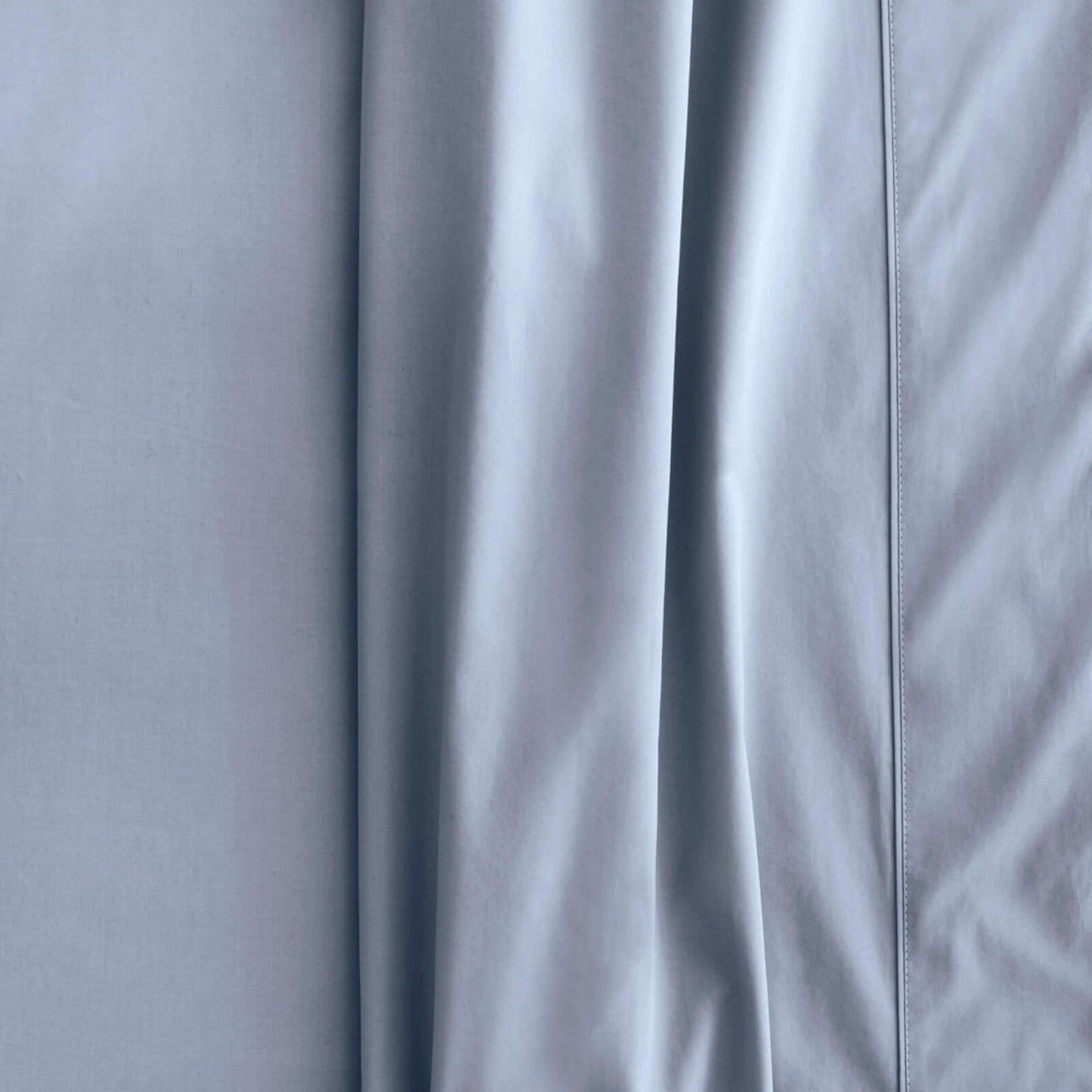 300TC Organic Percale Soft Blue Flat Sheet