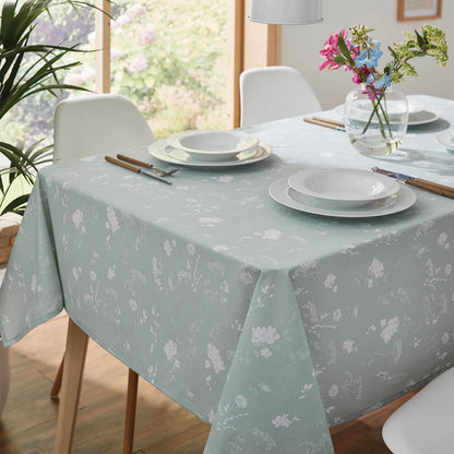 Meadowsweet Floral Green Table Cloth