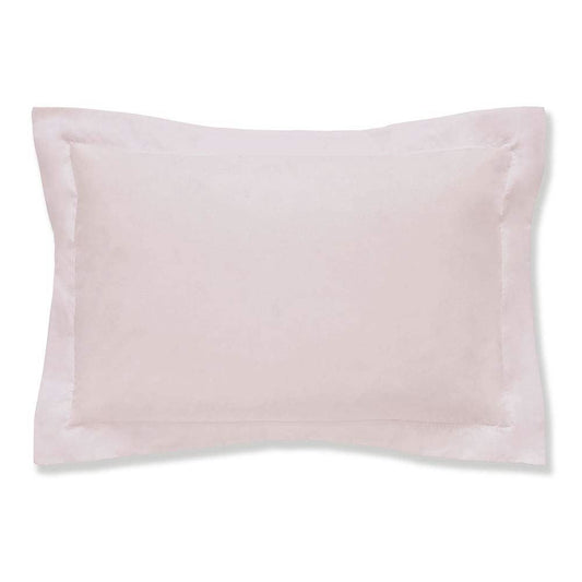 400TC Cotton Sateen Blush Pink Oxford Pillowcase Pair