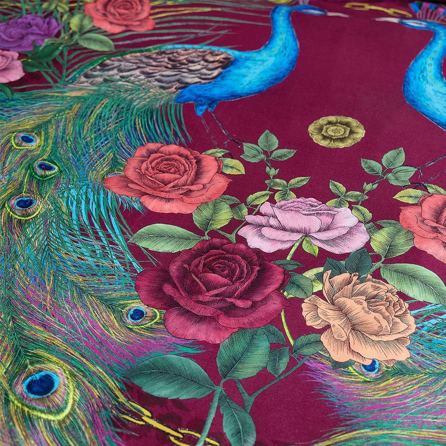 Matthew Williamson Xanadu Peacock Plum Duvet Cover Set