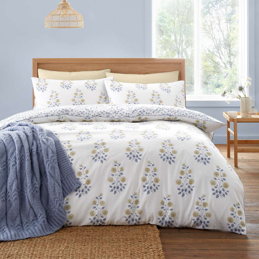 Eloise Floral Blue Duvet Cover Set