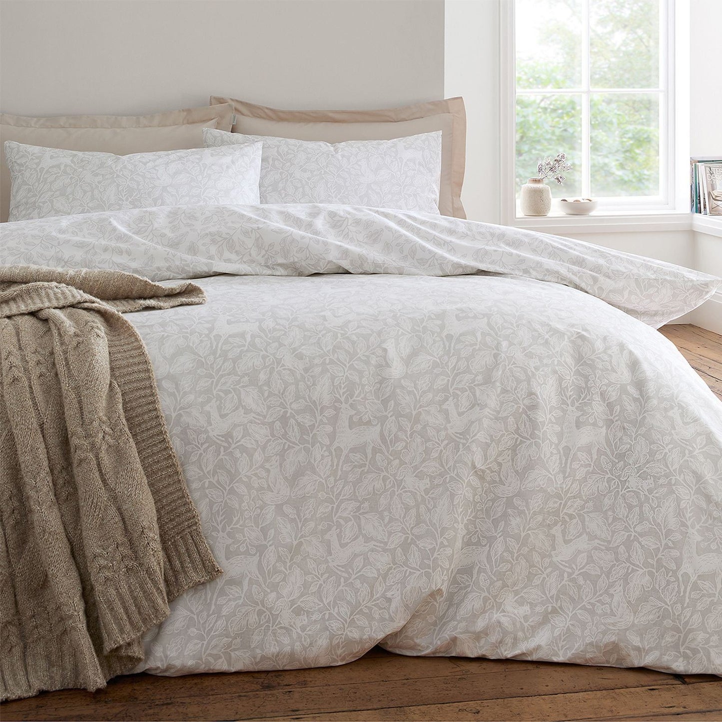 Bianca Woodland Natural Duvet Cover Set