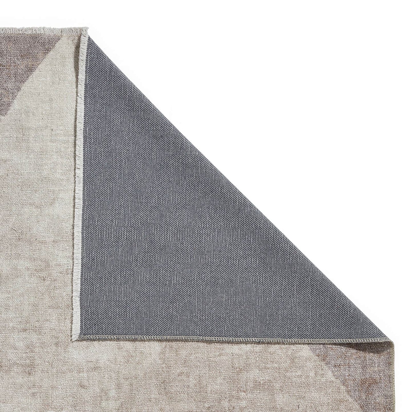 Whisper H1065 Beige/Brown Modern Washable Rug