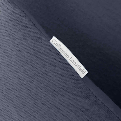 Brushed Cotton Navy Blue Duvet Set