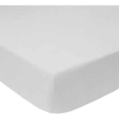 300TC Organic Percale Dove Fitted Sheet