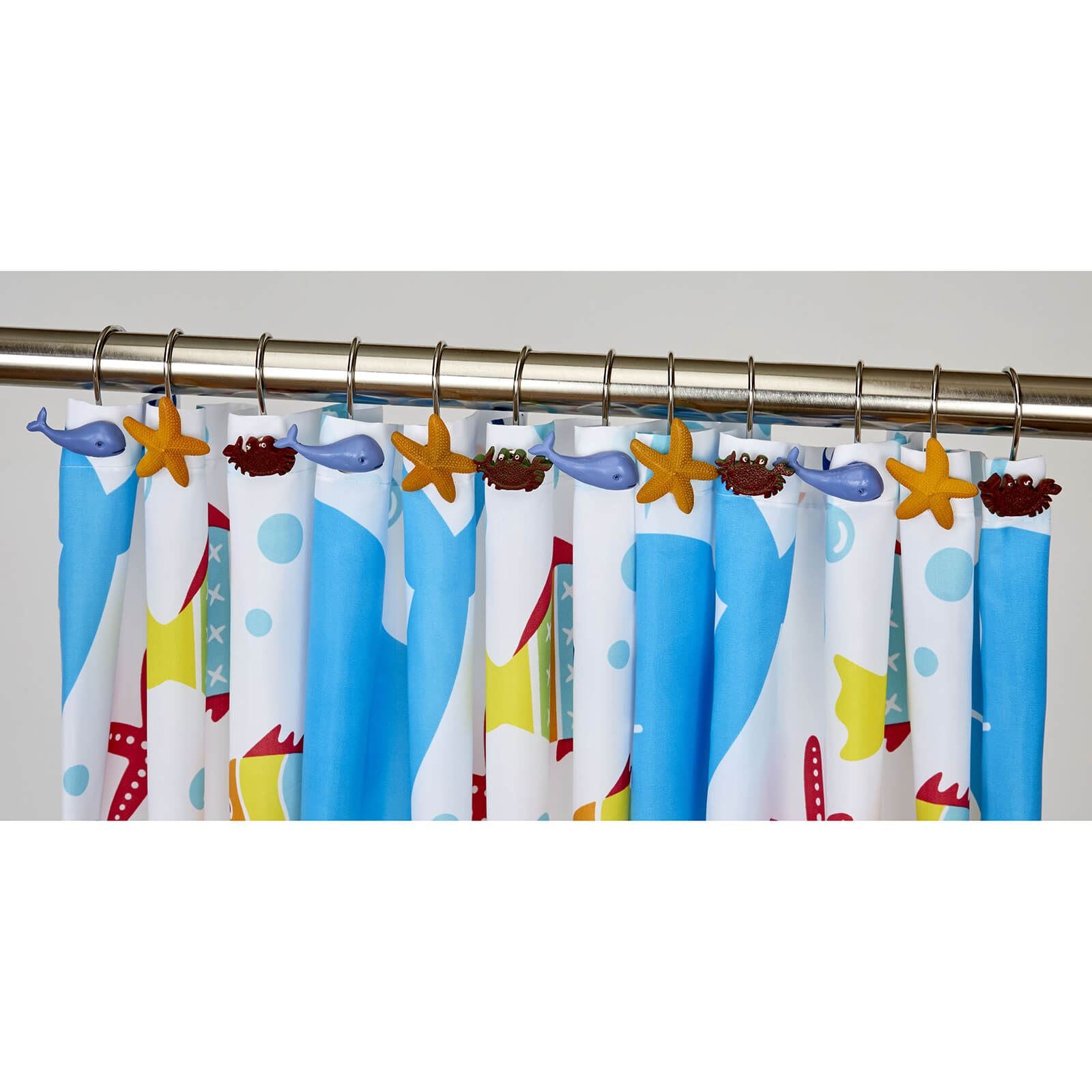 EVA Starfish Multi Shower Curtain Hooks