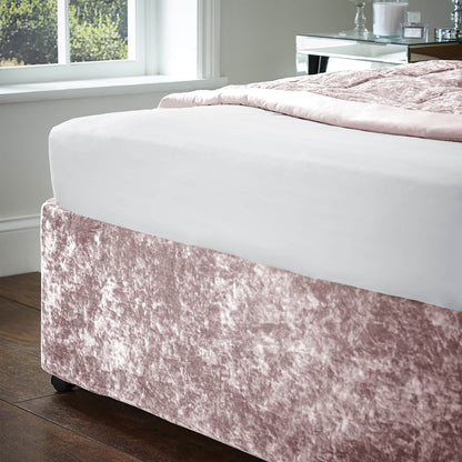 Crushed Velvet Divan Blush Pink Base Wrap