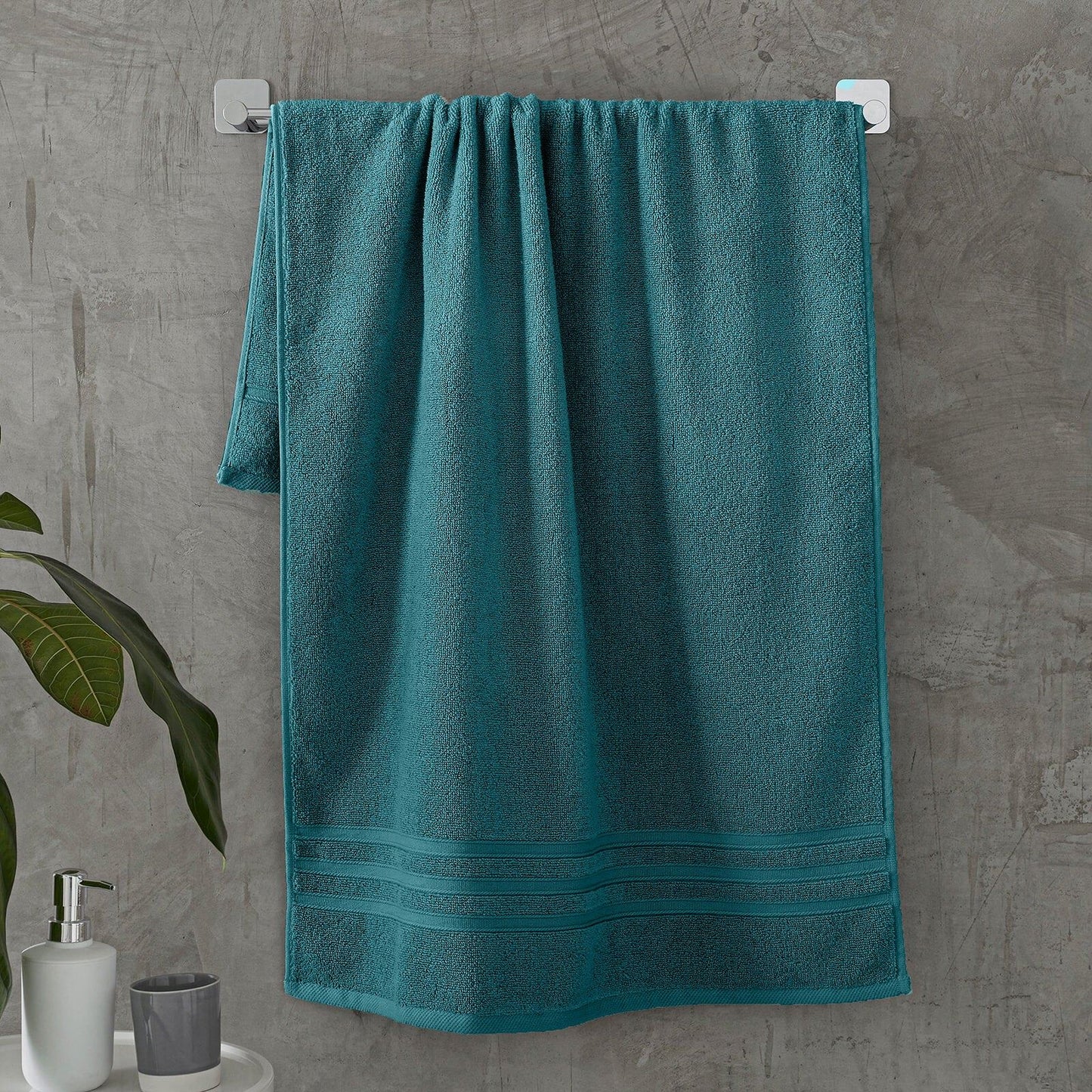 Zero Twist Teal Green Hand Towel