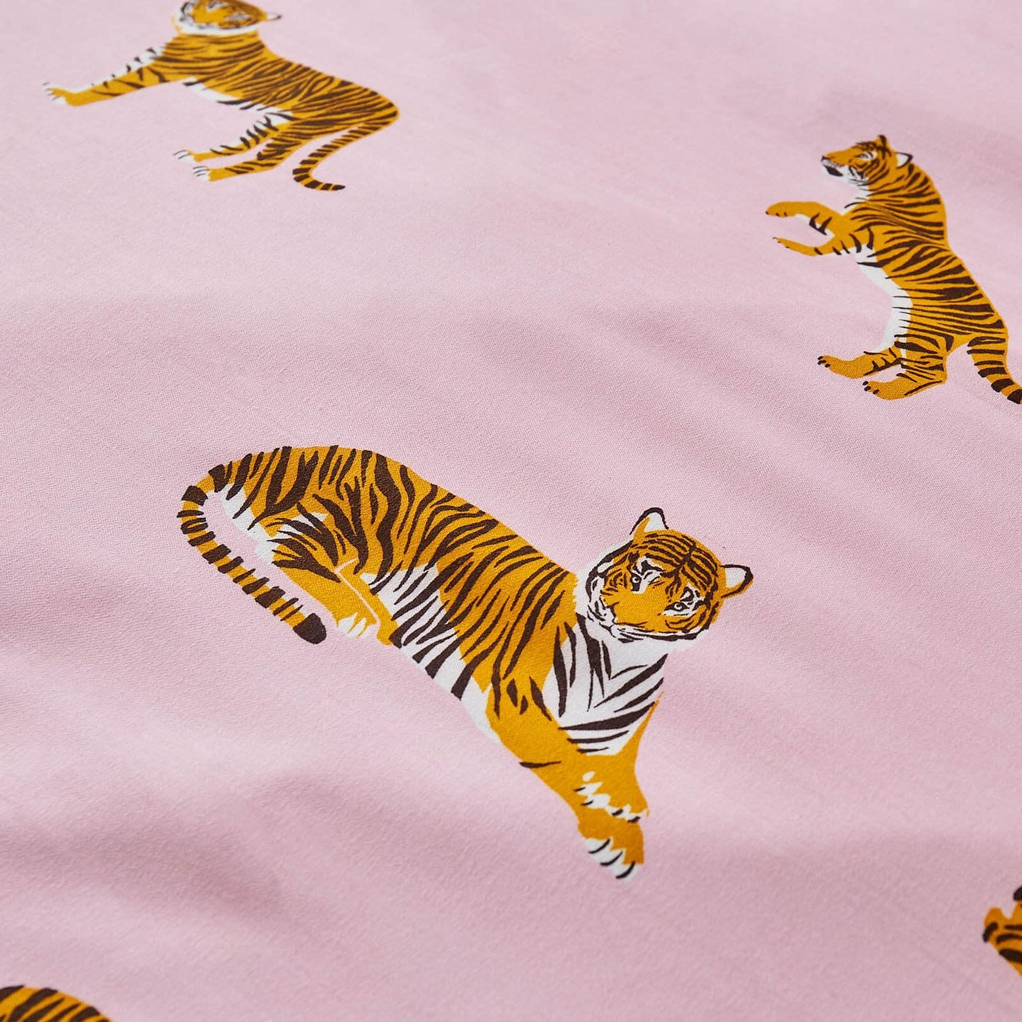 Tiger Pink Duvet Cover Set