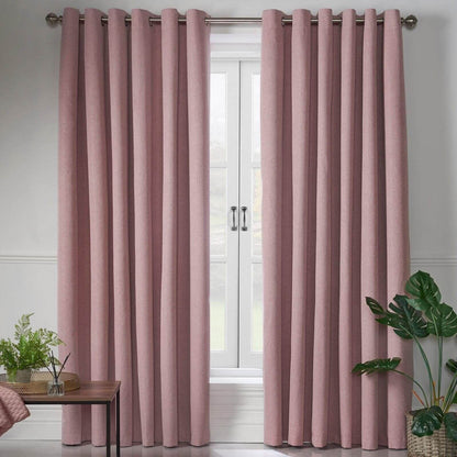 Blackout Blush Eyelet Curtains