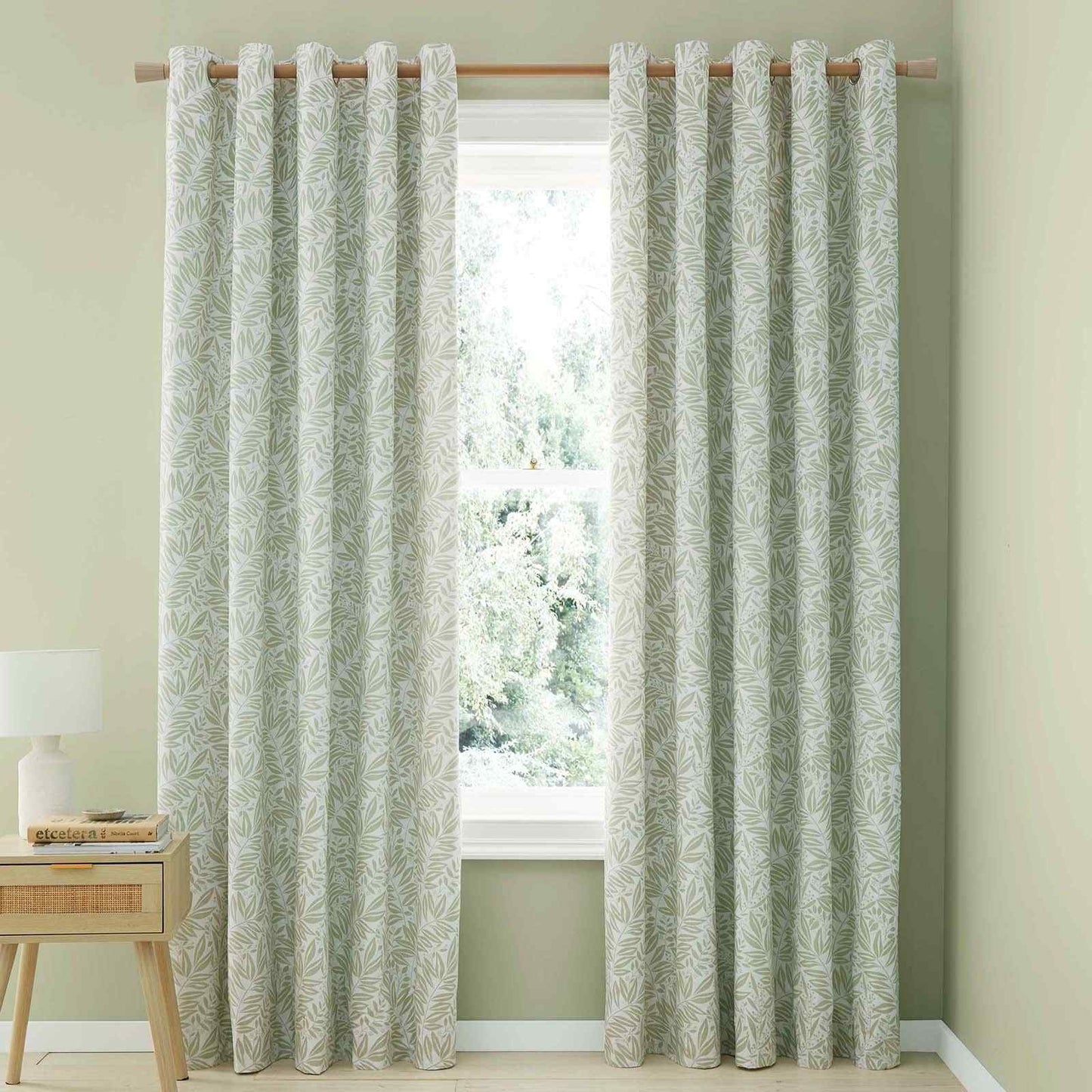 Sorrel Leaf Green Curtains Two Panels - 66x90 Inch