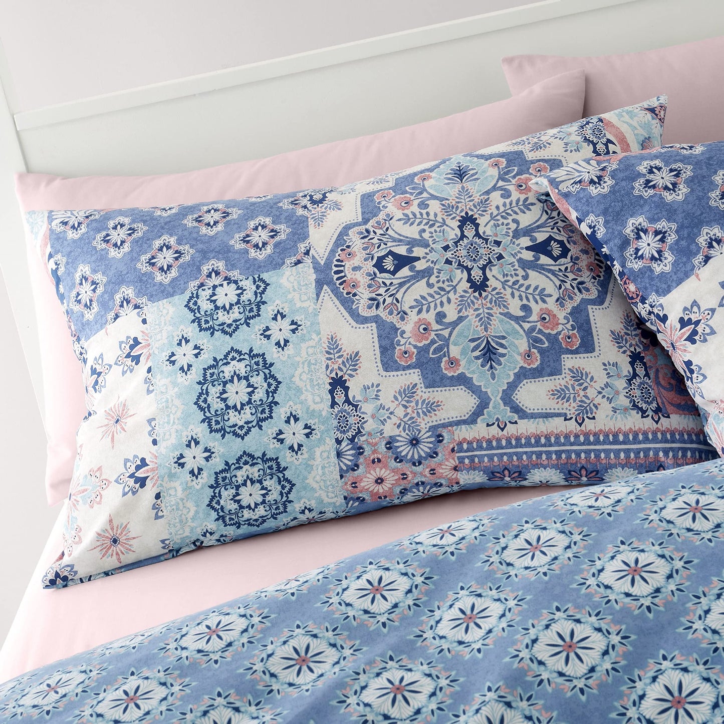 Boho PaTChwork Blue Duvet Set